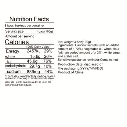 Salt Free Sugar Coated Roasted Cashews 3 Bags (10.6oz Each) – Nutritious Asian Snack with Dried Fruits, Perfect for Holiday Gifting, Afternoon Tea, Office & Everyday Snacking