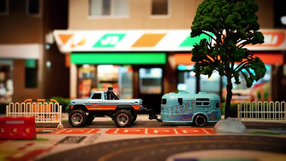 1:64 Alloy Mini Remote Control Off-Road Truck with Shock Absorbers Die-Cast RC Car Toy Gift for Boys Kids Birthday Christmas Halloween Dark Gray Teal Green Sky Blue Mixed