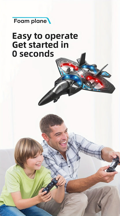Rechargeable RC Drone for Beginners with Height Hold & Remote Control – Mini Quadcopter Airplane for Kids & Adults, Indoor Outdoor Flying Toy Gift, Black Blue Red