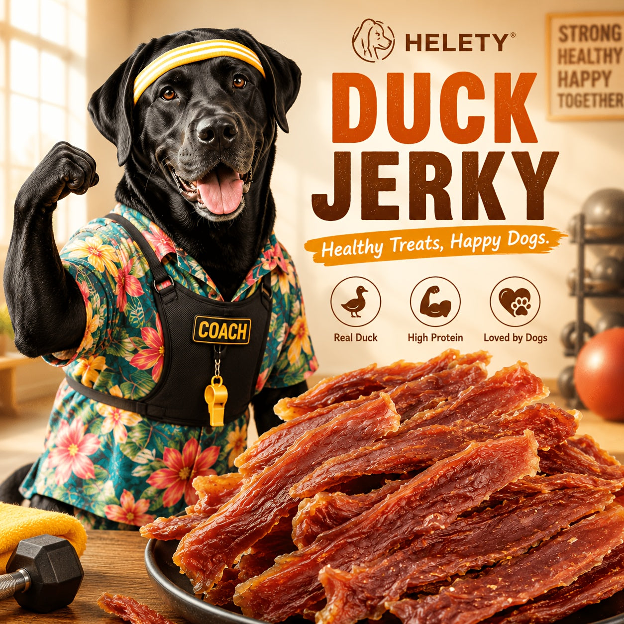 High-Protein Duck Jerky Dog Treats Bundle – Grain & Rawhide Free Daily Chews for Small, Medium & Large Breeds, Premium Quality Natural Dog Snacks