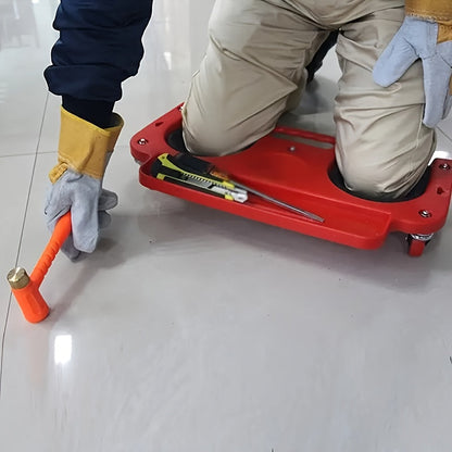Rolling Knee Pad Platform with Wheels & Built-In Tool Tray ABS Cushioned Kneeling Pad for Flooring, Carpentry, Car Repairs & Machine Work – Heavy Duty, Comfortable, Multi-Function Work Stool