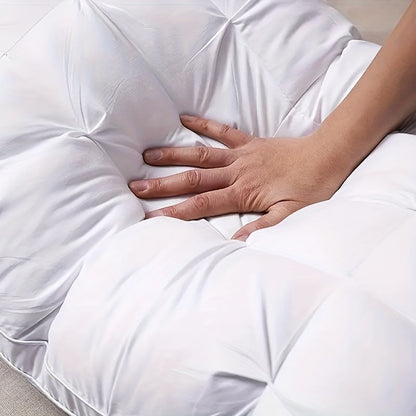 2 Pack Luxury Hotel Quality Bed Pillows Cooling Deep Sleep Neck Support Non-Collapse Hypoallergenic Polyester Fill for All Seasons Queen King Size in White Gray Pink Soft Texture Sleeping Pillow Gift