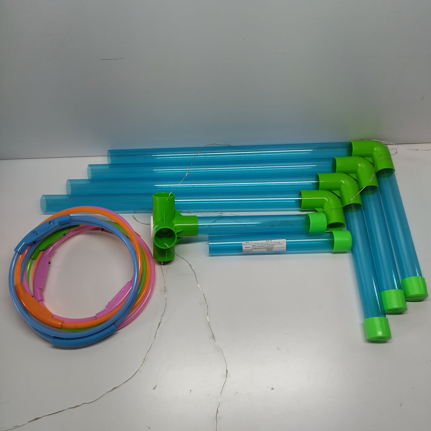 LED Ring Toss Outdoor Game Set with Glow LED-Lit Rings - Nighttime Lawn Game for Family, Adults & Kids - Backyard, Park & Party Throwing Competition Gift for Birthday, Christmas & Holidays