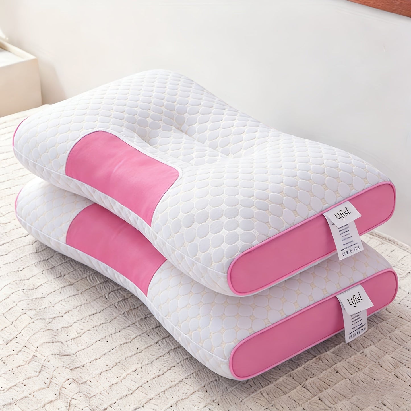 Bed Pillows 2-Pack – Ultra-Soft Neck Support Pillow Inserts with Removable Machine-Washable Covers, Breathable Deep Sleep, All-Season Bedroom Comfort