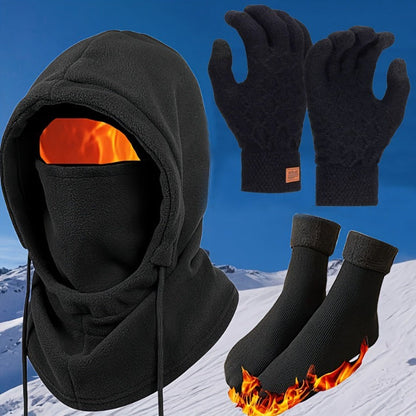 Winter Balaclava Full Face Mask for Men & Women – Windproof Cold-Proof Thermal Ski Cycling Outdoor Headgear, Neck & Shoulder Coverage