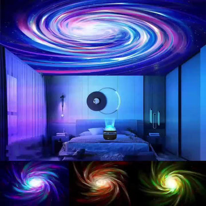 Galaxy Star Projector Night Light Aurora Borealis LED with Remote Control 7 Lighting Effects for Bedroom Kids Room Camping Wedding Party & Home Decoration – Romantic Starry Sky Atmosphere Lamp