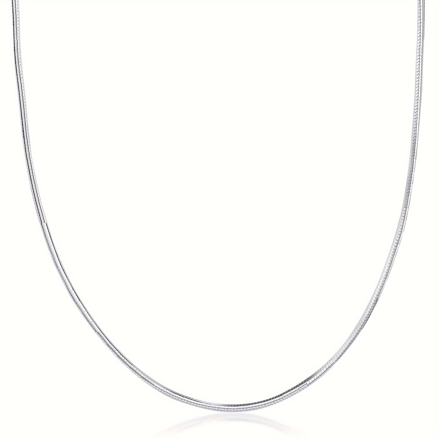925 Sterling Silver Snake Chain Necklace for Women Men – Flexible Thin Serpentine Link Chain 1mm 2mm Unisex Minimalist Jewelry Gift 16 20 22 24 Inch