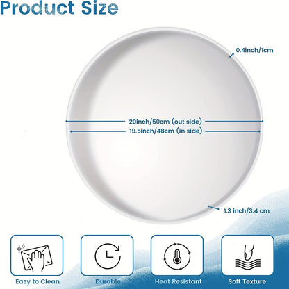 Large Round Resin Tray Mold 19 Inch Diameter Thick Silicone – Epoxy Resin Table Mold for Charcuterie Board, River Table, Resin Casting & Home Decor DIY Projects