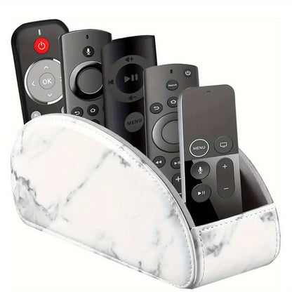 Remote Control Holder with 5 Compartments Desktop Organizer Caddy – Bedside Storage Box for TV Remotes Pens Eyeglasses Office Stationery Home Appliance Controllers