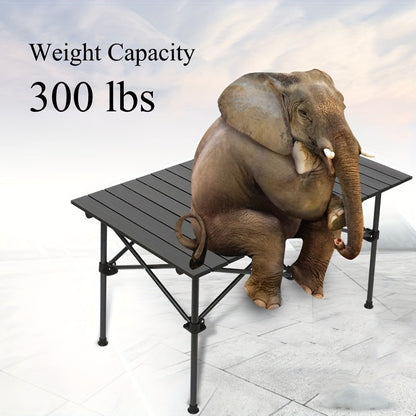 Folding Camping Table with Carry Bag – Lightweight Portable Outdoor Table 3 Sizes for Camping, Beach, Picnic, BBQ, Backyard, Boat & Travel, Easy Setup & Storage