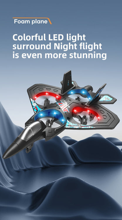 Rechargeable RC Drone for Beginners with Height Hold & Remote Control – Mini Quadcopter Airplane for Kids & Adults, Indoor Outdoor Flying Toy Gift, Black Blue Red