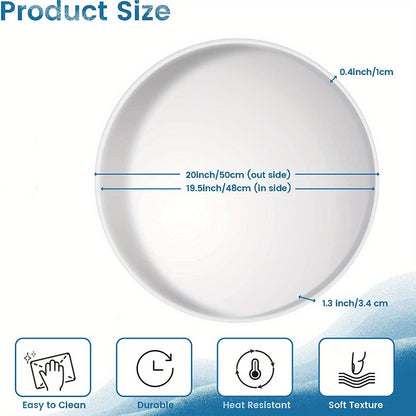 Large Round Resin Tray Mold 19 Inch Diameter Thick Silicone – Epoxy Resin Table Mold for Charcuterie Board, River Table, Resin Casting & Home Decor DIY Projects