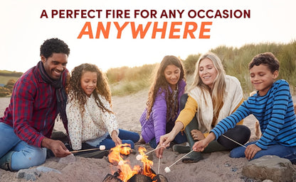 Fire Starter Squares – Waterproof Odorless Charcoal Firestarter Cubes for Campfire, BBQ, Grill, Fireplace & Wood Stove, No Kindling Needed, 32/64/128/192 Piece Packs