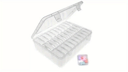 30-Piece Mini Bead Storage Set – Transparent Plastic Hinged Lid Containers for DIY Crafts, Jewelry Making, Beads, Findings & Handicraft Supplies | Christmas & Halloween Gift | Velora