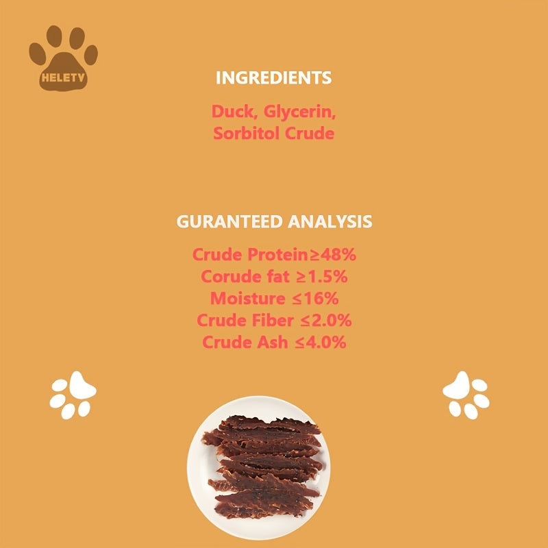 High-Protein Duck Jerky Dog Treats Bundle – Grain & Rawhide Free Daily Chews for Small, Medium & Large Breeds, Premium Quality Natural Dog Snacks