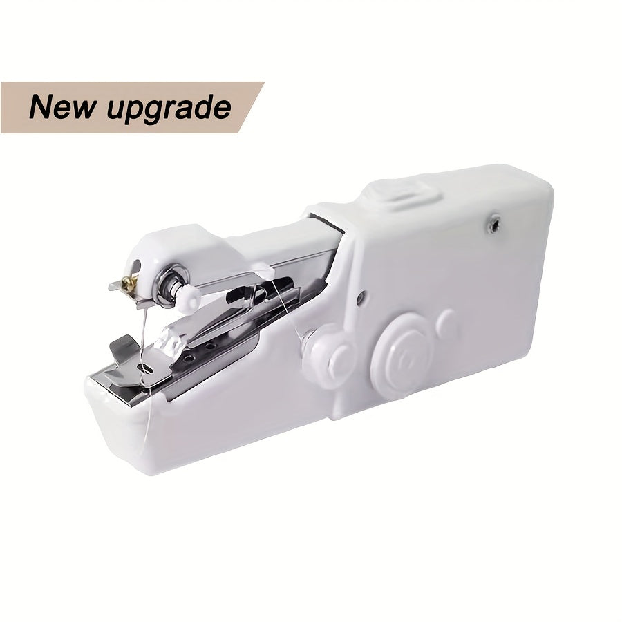 Portable Cordless Mini Sewing Machine with Accessory Kit – Lightweight Handheld Stitching Tool for Beginners Quick Fabric Repairs Hemming and DIY Crafts in White or Black
