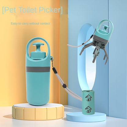 Portable Dog Poop Picker EVA Pooper Scooper with Bag – Lightweight Sanitary Outdoor Dog Waste Removal Tool No Battery Required