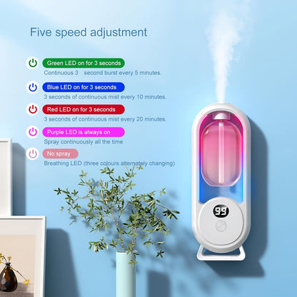Essential Oil Diffuser Aromatherapy Humidifier with 7 Color LED Light, USB Powered Quiet Mini Aroma Diffuser for Bedroom, Office, Yoga & Home – Timer Setting, Multiple Scents Available