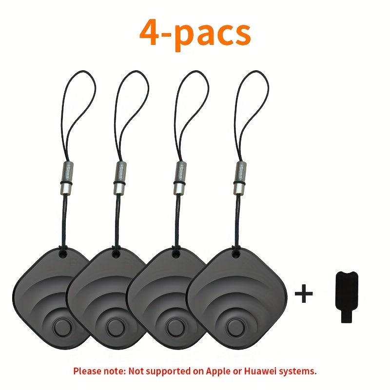 Portable Real-Time GPS Tracker Global Coverage Location Tracking Device for Cats Dogs Keys Wallets Luggage Anti-Loss Finder Android & Universal Single or 4-Pack