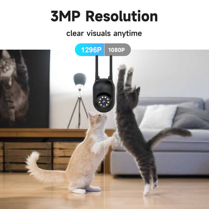 Indoor Security Camera 4 Pack 3MP Wireless – Cloud Storage, 2.4G/5G Dual-Band WiFi, AI Motion Detection, Two-Way Audio & Color Night Vision for Home Surveillance System