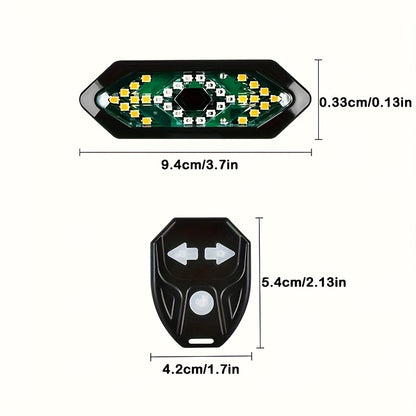 Bike Tail Light with Turn Signals USB Rechargeable 120 Lumens 5 Modes Wireless Remote Control LED Safety Rear Light for Road Mountain Commuter Bike Adults Kids Men Women Cycling