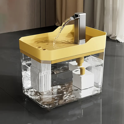 Automatic Pet Water Fountain for Cats & Dogs, 57.48oz Ultra-Quiet USB Circulating Water Dispenser with Filtration, Battery-Free Cat Drinking Feeder
