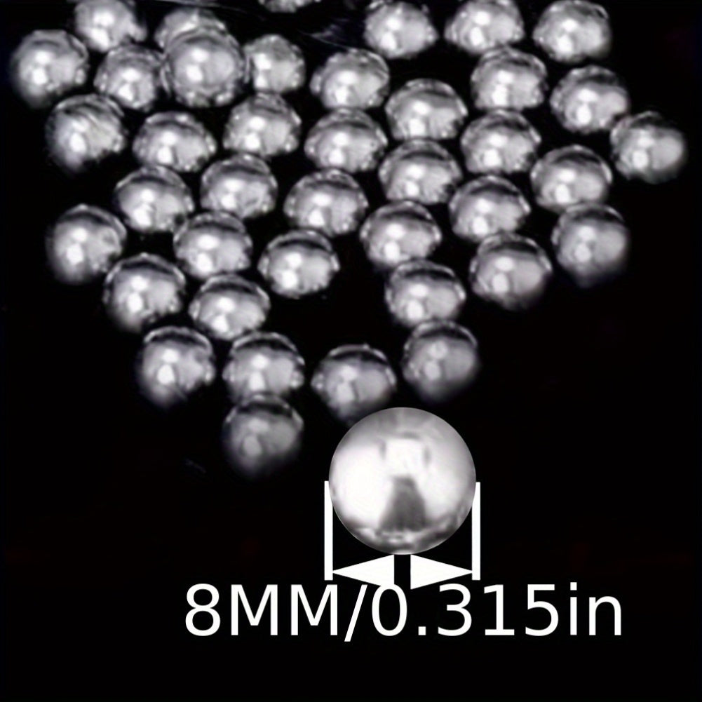 8mm High-Precision Slingshot Steel Balls 180 or 350 Pack – Durable Carbon Steel Ammo for Slingshot Shooting, Bicycle Bearings & Outdoor Leisure, No Assembly Required