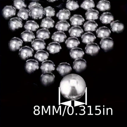 8mm High-Precision Slingshot Steel Balls 180 or 350 Pack – Durable Carbon Steel Ammo for Slingshot Shooting, Bicycle Bearings & Outdoor Leisure, No Assembly Required