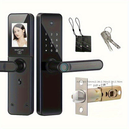 Smart Door Lock Fingerprint Keyless Entry – WiFi App Control, Numeric Keypad, Biometric Fingerprint, Wide-Angle Camera Option, 4-in-1 & 7-in-1 Models for Home, Rental, Office & Hotel