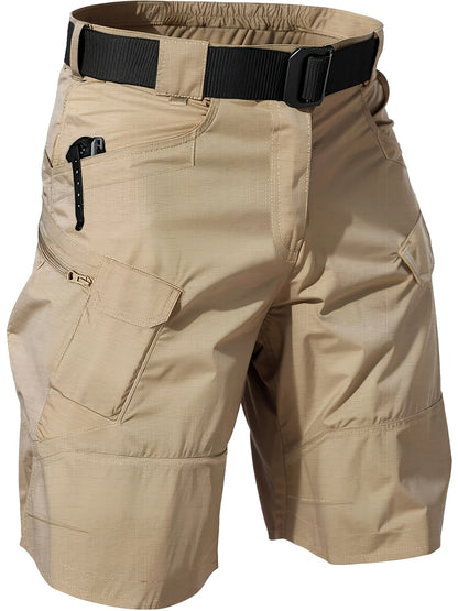 Men's Cargo Shorts – Breathable Quick-Dry Tactical Work Shorts with Multi-Pocket Design for Hiking, Outdoor, Fishing & Everyday Wear, Black Khaki Grey Fern Green, Sizes S-XXXL