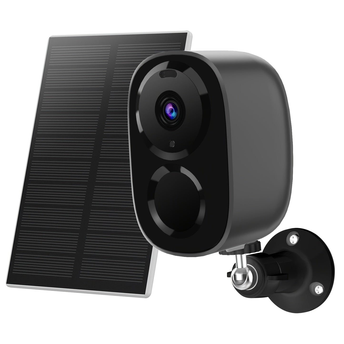 Solar Powered Outdoor Security Camera 2K 3MP – Wireless WiFi CCTV with AI Motion Detection, Color Night Vision, Spotlight, 2-Way Audio, IP66 Waterproof, No Monthly Fee, Cloud & SD Storage, Battery Powered