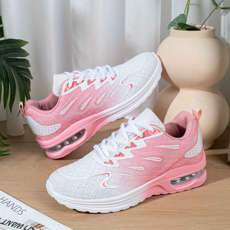 Women's Running Shoes Lightweight Mesh Air Cushion Arch Support Non-Slip Breathable Walking Tennis Sneakers for Women Workout Sports US Sizes 5.5-11