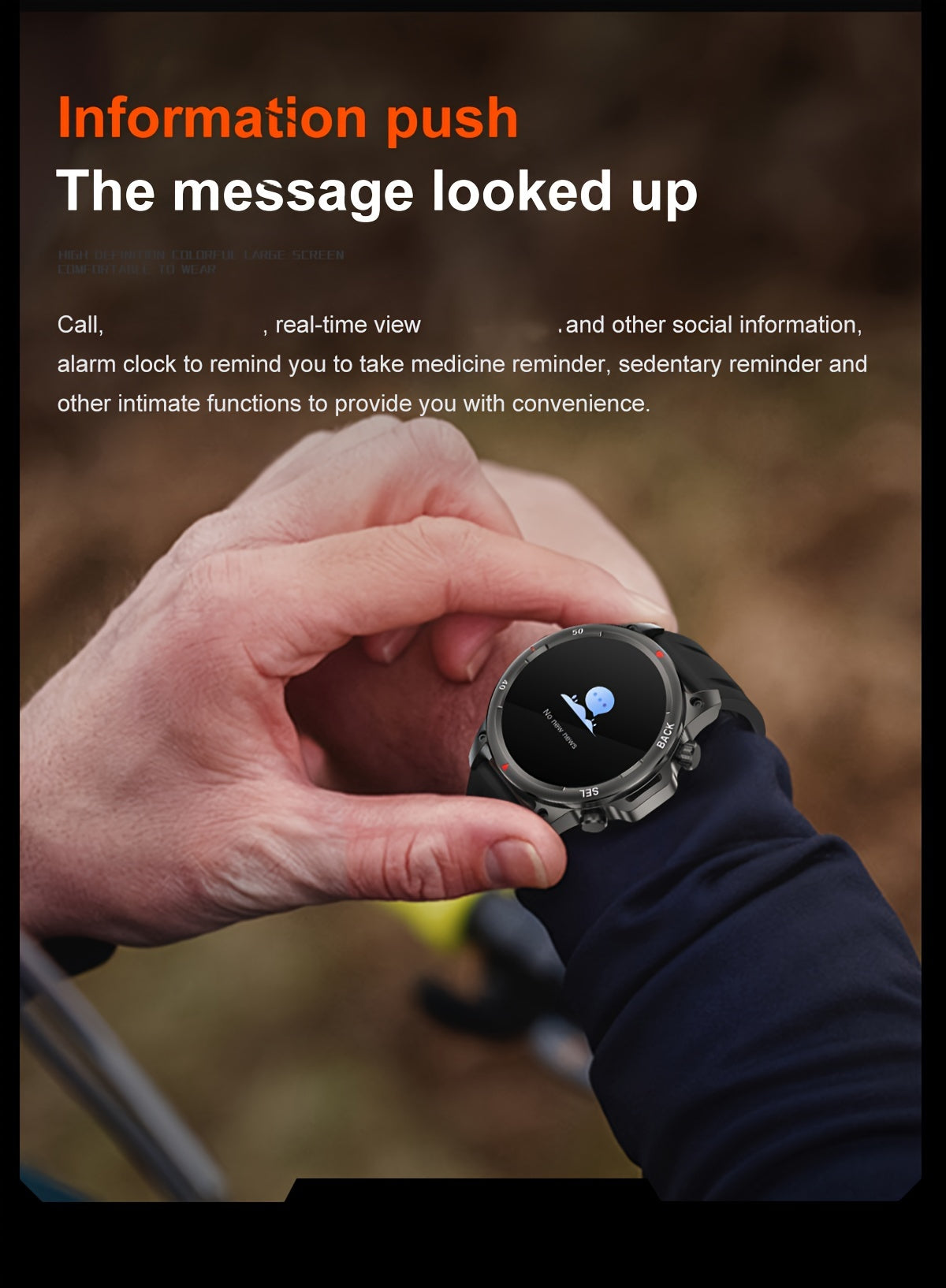 GPS Smartwatch for Men – 360×360 HD Screen, AI Voice, Wireless Calling, NFC, Compass, LED Lighting, Motion Trajectory, Outdoor Sport Fitness Tracker, Father's Day Gift