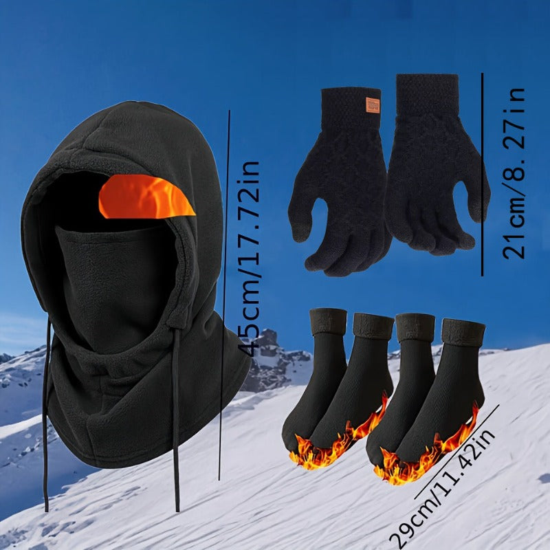 Winter Balaclava Full Face Mask for Men & Women – Windproof Cold-Proof Thermal Ski Cycling Outdoor Headgear, Neck & Shoulder Coverage
