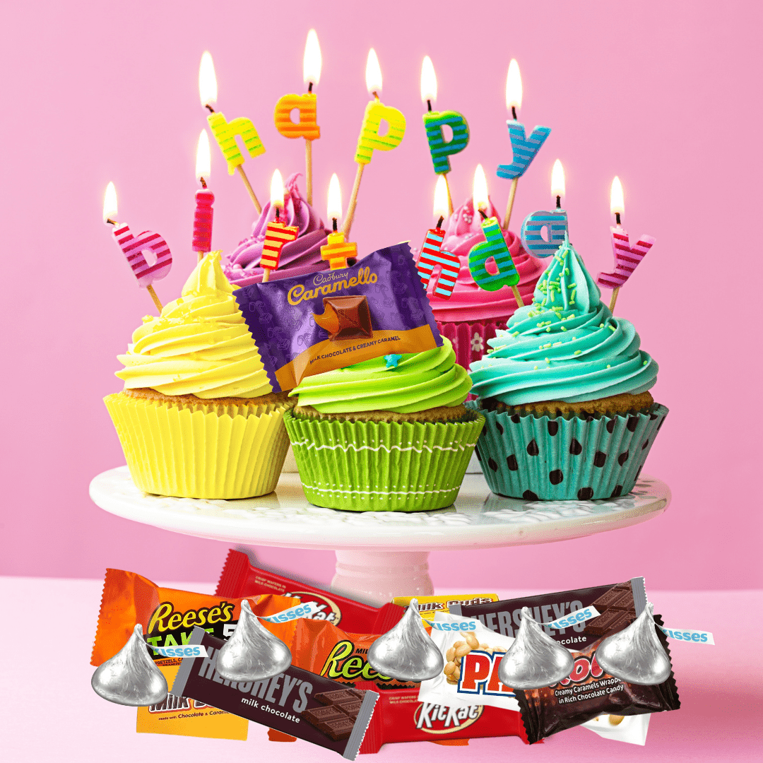 Bulk Chocolate Candy Assortment 4 Pound Gift Box – Individually Wrapped Variety Pack with Milk & Dark Chocolates, Perfect for Holidays, Parties, Office Snacks & Gifting