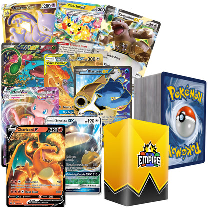 Pokemon 151 Classics Bundle 100+ Authentic TCG Cards – 1 Guaranteed Ultra or Double Rare from Original 151 | Charizard Pikachu Mewtwo | Holos & Rares Included | Gift for Kids & Collectors