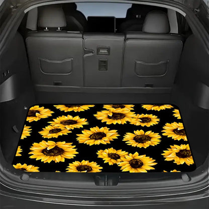 Car Trunk Mat Cargo Liner – Non-Slip Waterproof Floor Mat with Unique Patterns, Durable Vehicle Interior Protector from Dirt, Spills & Scratches, Universal Fit