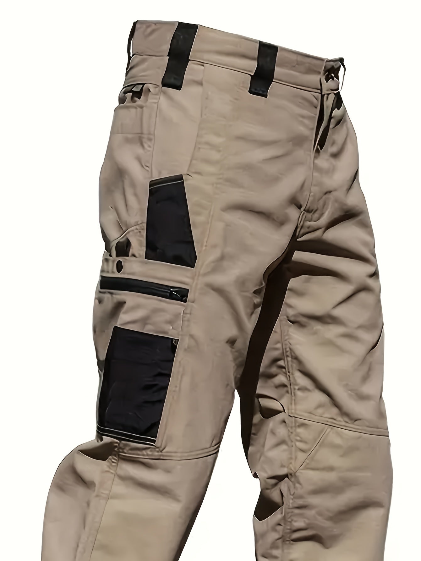 Men's Tactical Cargo Pants 2-Pack Ripstop Multi-Pocket Outdoor Work Pants for Camping Hiking Hunting Fishing Straight Leg Belt Loops S-XXXL