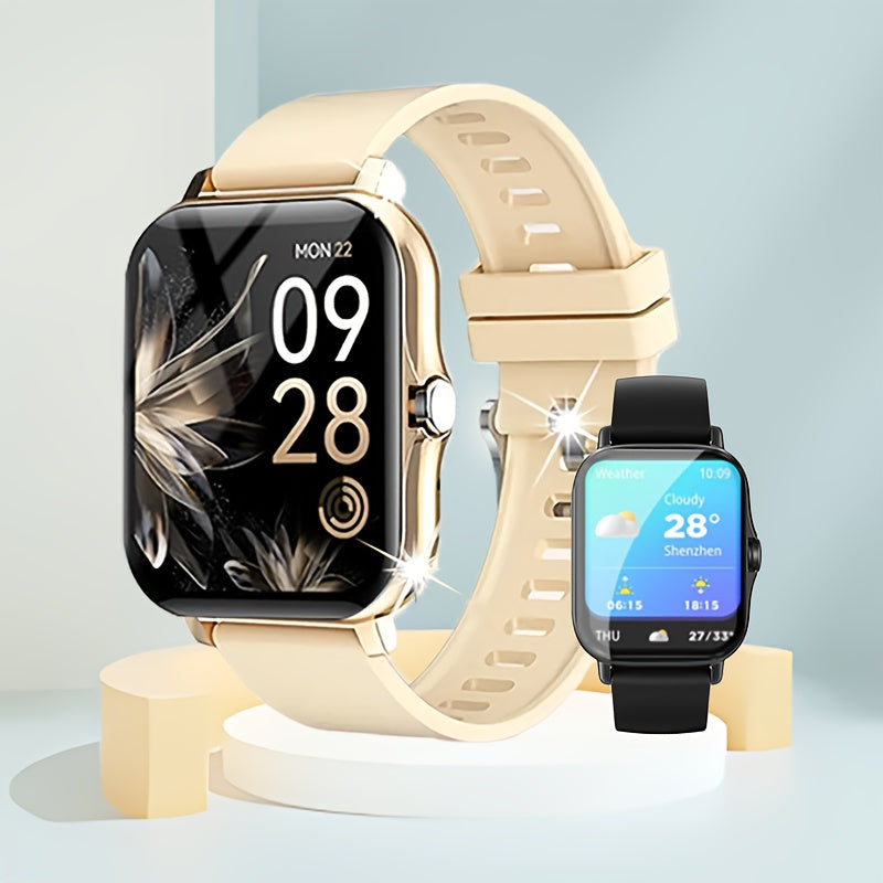 2026 Smartwatch Unisex Wireless Calling Dialing Multiple Sports Modes Heart Rate Message Notification Multi-App Alerts Fitness Tracker Watch for Men Women Compatible iPhone Android