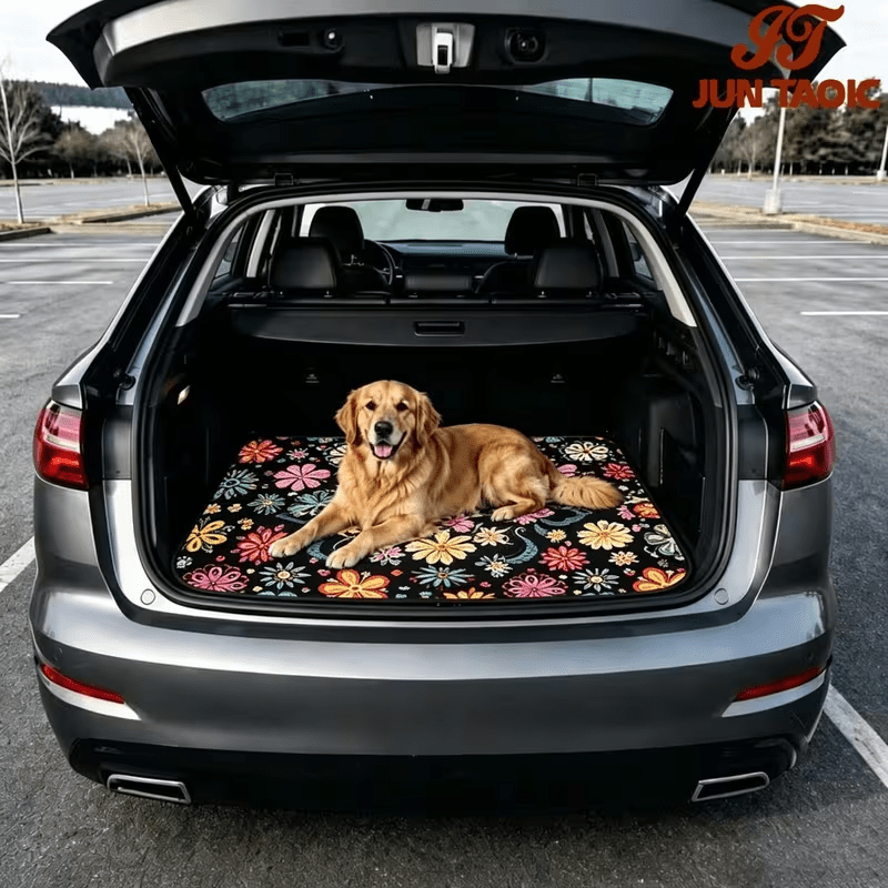 Car Trunk Mat Cargo Liner – Non-Slip Waterproof Floor Mat with Unique Patterns, Durable Vehicle Interior Protector from Dirt, Spills & Scratches, Universal Fit