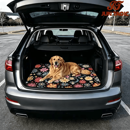 Car Trunk Mat Cargo Liner – Non-Slip Waterproof Floor Mat with Unique Patterns, Durable Vehicle Interior Protector from Dirt, Spills & Scratches, Universal Fit