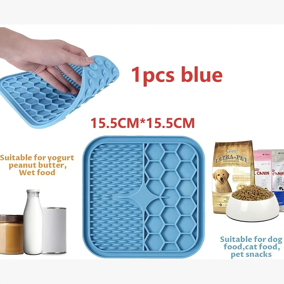 Licking Mat for Dogs & Cats with Suction Cup – Slow Feeder Pad for Bath Time, Boredom & Anxiety Relief, Peanut Butter Treat Lick Mat, Available in 1, 2 & 4-Pack