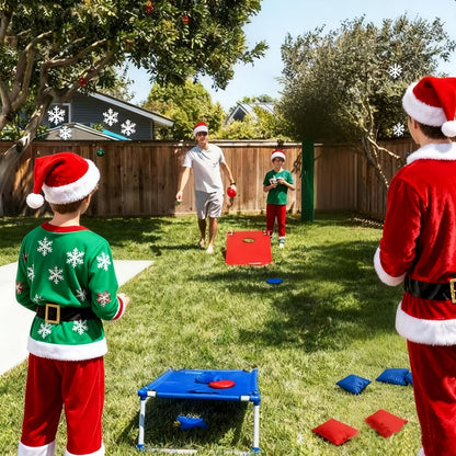 Cornhole Game Set 2 Boards 6 Bean Bags & Carry Bag – Indoor Outdoor Yard Toss Game for Kids & Adults, Backyard Tailgate Beach Camping Party Fun, Birthday Christmas Halloween Gift & Party Supplies