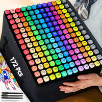 172 PCS Professional markers with Custom packaging bag without base