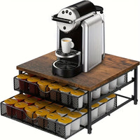 48 double-layer coffee capsule storage racks