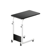 4-wheel single-layer computer desk (1 piece) in vintage color
