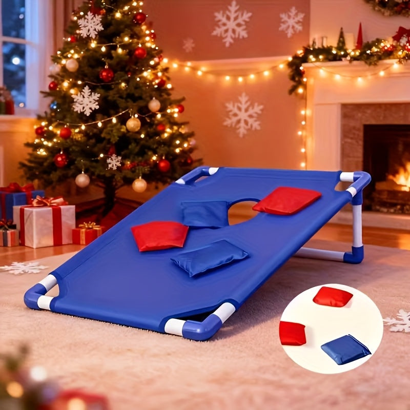 Cornhole Game Set 2 Boards 6 Bean Bags & Carry Bag – Indoor Outdoor Yard Toss Game for Kids & Adults, Backyard Tailgate Beach Camping Party Fun, Birthday Christmas Halloween Gift & Party Supplies