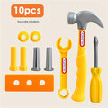 Kids Toy Tool Box Set 10 19 or 30 Piece Simulation Screwdriver Tool Kit Pretend Play Construction Toys for Boys Girls Toddlers STEM Learning Home Role Play Birthday Gift Random Color