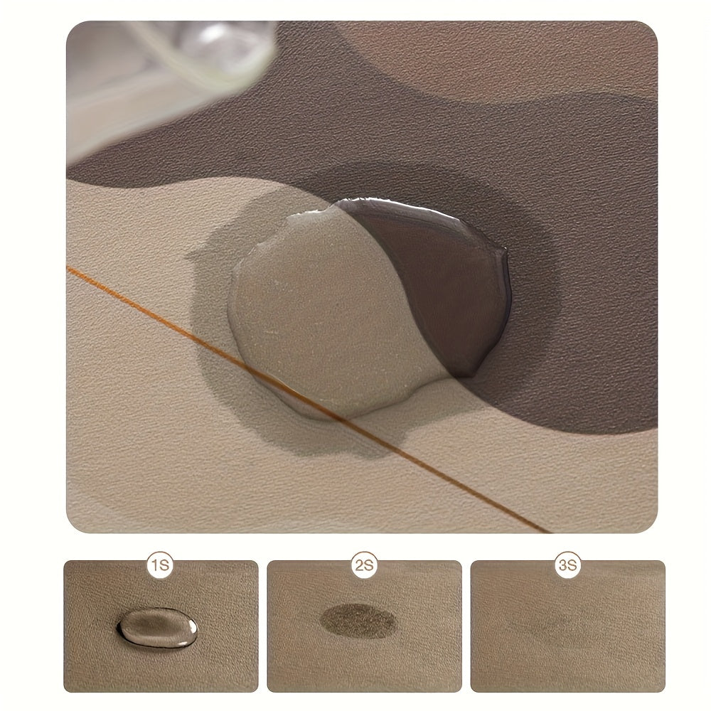 Personalized Quick-Dry Pet Feeding Mat Custom Name Paw Print Design Anti-Splash Absorbent Washable Placemat for Dogs and Cats 3 Styles Dark Gray Pink Yellow Brown