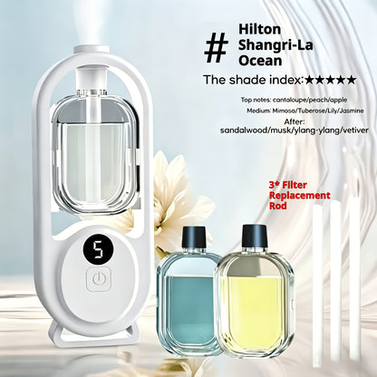 Essential Oil Diffuser Aromatherapy Humidifier with 7 Color LED Light, USB Powered Quiet Mini Aroma Diffuser for Bedroom, Office, Yoga & Home – Timer Setting, Multiple Scents Available